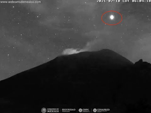 Archivo Secreto | #POPOCATÉPETL: LUZ EXTRAÑA SE HACE GRANDE ANTES DE DESAPARECER, 10/JUL/21