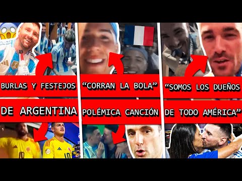 Así ARGENTINA festejó ser CAMPEÓN+ Burla a COLOMBIA y FRANCIA+ DE PAUL picante+Broma GARNACHO+ MESSI