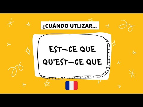 ✅ "EST-CE QUE" or "QU'EST-CE QUE" - Ask in French 🇫🇷