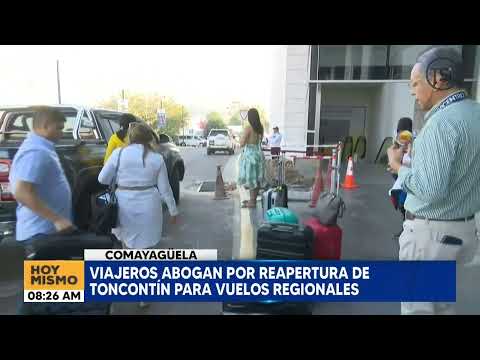 Viajeros abogan por reapertura de Toncontín para vuelos regionales