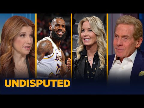 LeBron all smiles with Lakers' owner Jeanie Buss: This indicate LBJ will re-sign? | NBA | UNDISPUTED