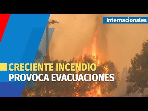 Creciente incendio al norte de Santa Bárbara provoca evacuaciones y declaración de emergencia