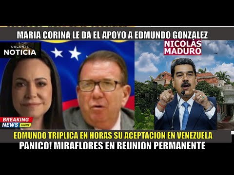CONFIRMADO! MARIA CORINA le alza la mano a Edmundo Gonzalez Maduro en Miraflores REACCIONA
