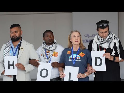 Protesters call on negotiators at COP28 to stick to phasing out fossil fuels