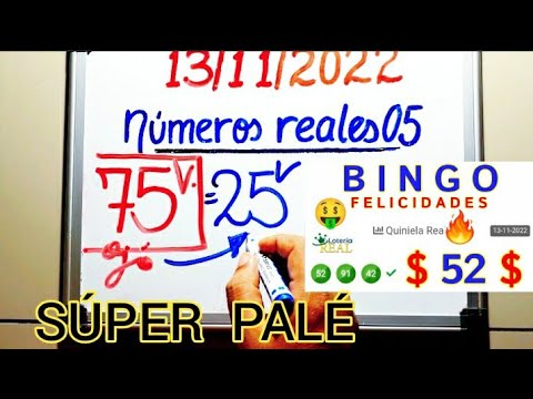 BINGO  52 - 57  SÚPER  PALÉ loterias REAL  Lotería PRIMERA/ GANAR las LOTERÍAS éste DÍA