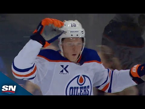 Frederic Beats Shesterkin With Slick Wrister For First Goal For Oilers