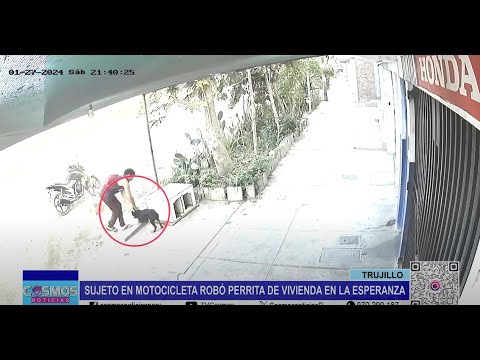 Trujillo: sujeto robó mascota de vivienda en La Esperanza