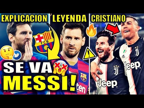 Messi SE VA del Barcelona por esto | Manchester fichaje Cristiano Ronaldo juntos Explicación VIRAL