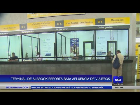 Terminal de Albrook reporta baja afluencia de viajeros