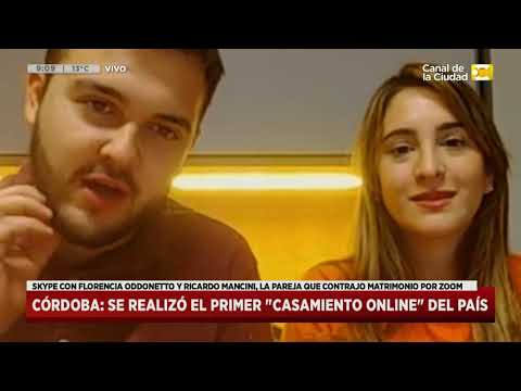 Córdoba: se realizó el primer casamiento online del país en Hoy Nos Toca a las Ocho