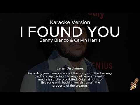 Benny Blanco - I found You (Karaoke Version)