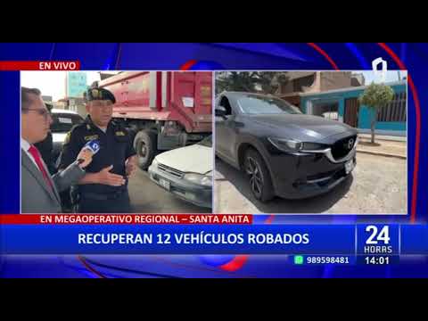 Policía Nacional logra recuperar en megaoperativos 12 vehículos robados