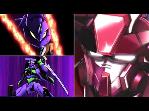 SRW DD: EVA-01 Magoroku E Sword + Cherudim Gundam Trans-Am (FIGHT BGM)[00 スパロボDD エヴァ マゴロクEソード ANIMA]
