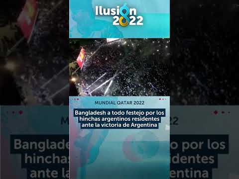 BANGLADESH: LOS FESTEJOS POR LA VICTORIA DE ARGENTINA