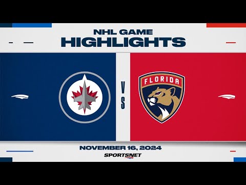 NHL Highlights | Panthers vs. Jets - November 16, 2024