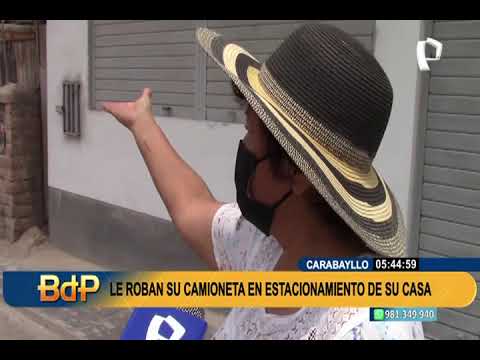 Delincuencia en Carabayllo: sujetos armados roban camioneta en la puerta de cochera