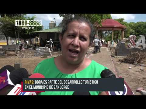 Presentan avances de nueva calzada en San Jorge, Rivas - Nicaragua