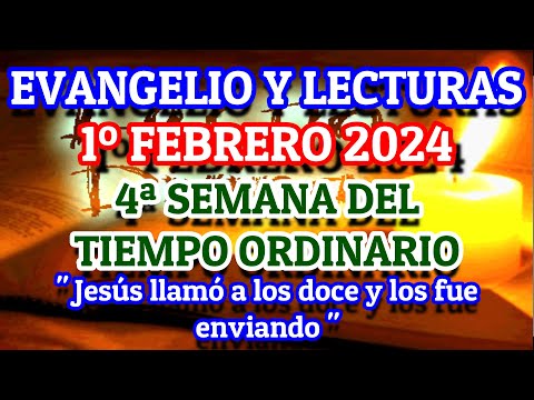 Evangelio de hoy Jueves 1 de Febrero 2024 | Lecturas de hoy