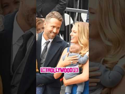 Ryan Reynolds & Blake Lively's Kids Inez & James Steal The Show At His Walk Of Fame Ceremony