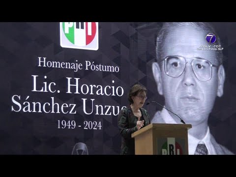En la sede estatal del PRI rindieron homenaje póstumo al exgobernador Horacio Sánchez Unzueta