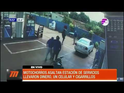 Así asaltaron una estación de servicios en Alto Paraná