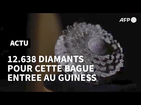Inde : une bague sertie de 12.638 diamants au Guinness mondial des records | AFP
