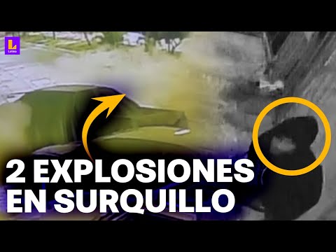 Dos explosiones en menos de una semana: Cámaras captan atentados contra ferretero en Surquillo