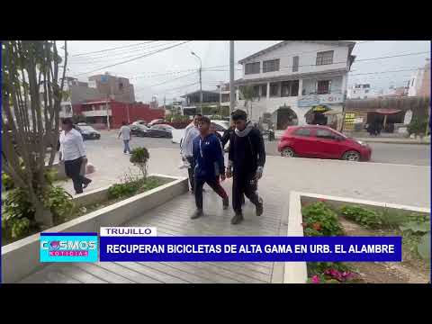 Trujillo: Recuperan bicicletas de alta gama en urb. El Alambre