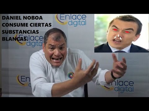 Último. Rafael Correa confirma que Noboa consume ciertas substancias blancas