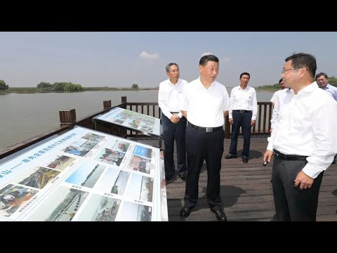Xi Jinping realiza gira de inspección en parque ecológico y empresa siderúrgica en Anhui