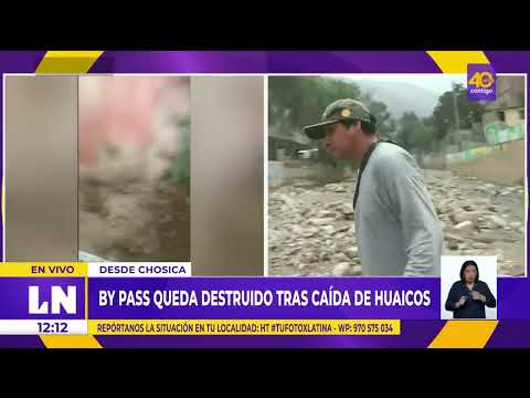 Bypass quedó destruido tras caída de huaicos en Chosica
