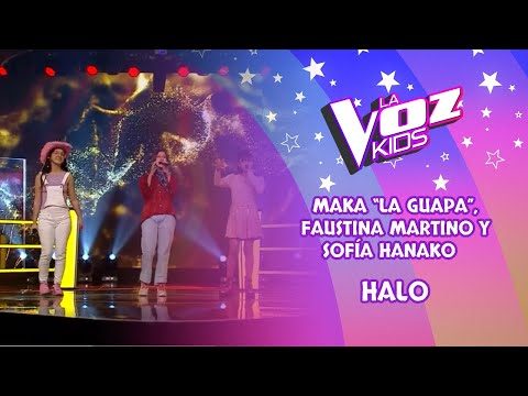 Maka “La guapa”, Faustina Martino y Sofía Hanako | Halo | Batallas | Temporada 2022 | La Voz Kids