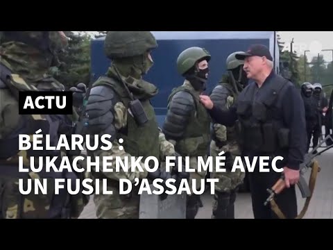 Bélarus: une vidéo montre Loukachenko en gilet pare-balle, fusil à la main | AFP