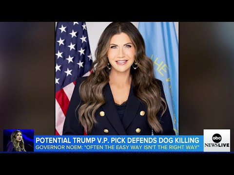 Kristi Noem defends controversial decision to shoot her dog