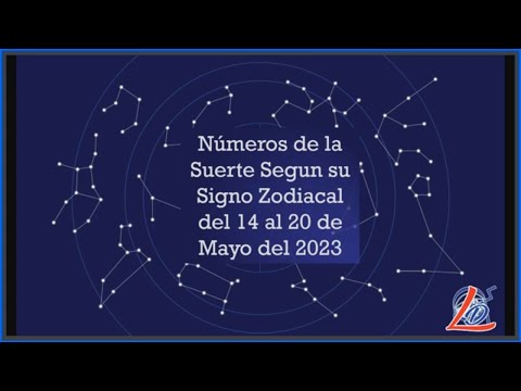 Predicción Zodiacal del 14 al 20 de Mayo del 2023 (Números de la suerte, Zodiaco de la Suerte)