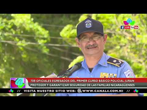 708 oficiales egresados del primer curso básico policial, juran garantizar la seguridad del pueblo
