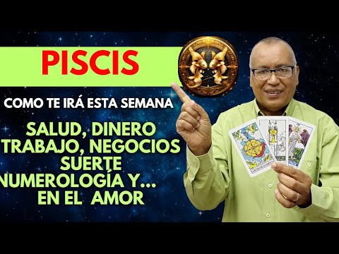 PISCIS...DIOS TE BENDICE y TE PREMIA con DINERO...EN EL AMOR SOLEDAD del (07 AL 13 OCTUBE 2024)