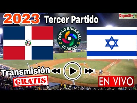 En vivo: República Dominicana vs. Israel, donde ver, RD vs. Israel en vivo, béisbol juego 3