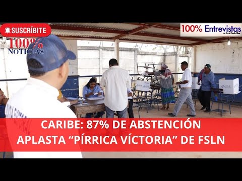 Aplastante abstención en votaciones del caribe en Nicaragua, pírrica victoria de FSLN
