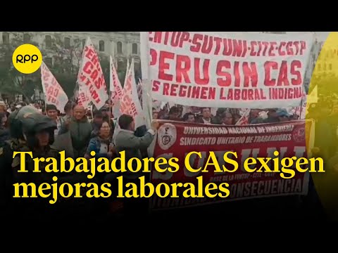Trabajadores CAS se movilizan para exigir mejoras laborales
