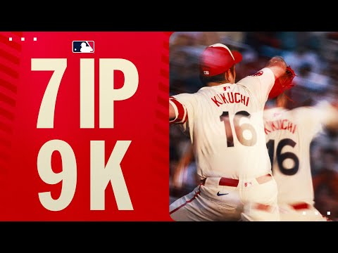 Yusei Kikuchi struck out 9 batters in 7 innings for the Angels! | 菊池雄星ハイライト