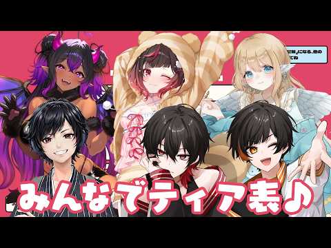 みんなでティア表♪今日はコラボだあああ!!