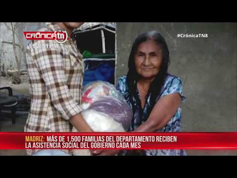 Familias de Madriz, Nicaragua reciben paquetes alimenticios