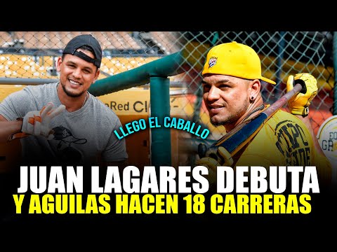 Juan Lagares Debuta Y Aguilas Cibaeñas Abusan Con  18 Carreras Vs Gigantes