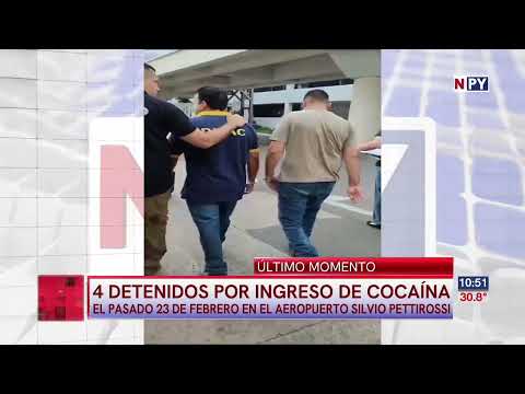 Arrestan a dos funcionarios de la Dinac por ingreso de cocaína al aeropuerto