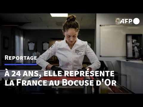 Naïs Pirollet, première femme à représenter la France au Bocuse d'Or Europe 2022 | AFP