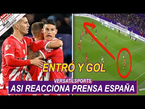 ASI REACCIONA PRENSA ESPAN?OLA a PARTIDO de JAMES RODRIGUEZ REAL VALLADOLID vs RAYO VALLECANO