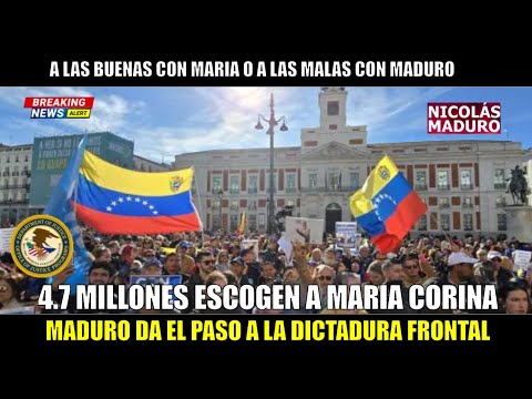 URGENTE! 4.7 MILLONES escogen a MARIA CORINA mientras que MADURO solo mil simpatizantes