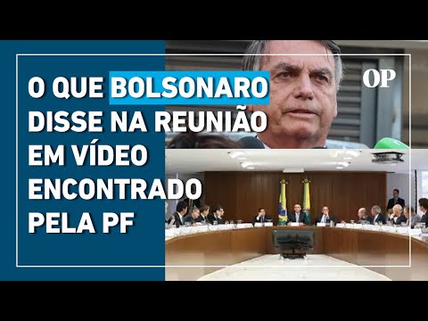 O que Bolsonaro disse na reunião em vídeo encontrado pela PF com Cid