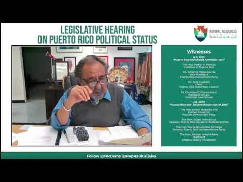 Inicia la audiencia de status de Puerto Rico en el Congreso
